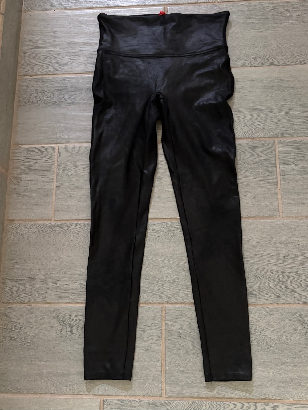 Spanx High-Waist Black Faux Leather Leggings